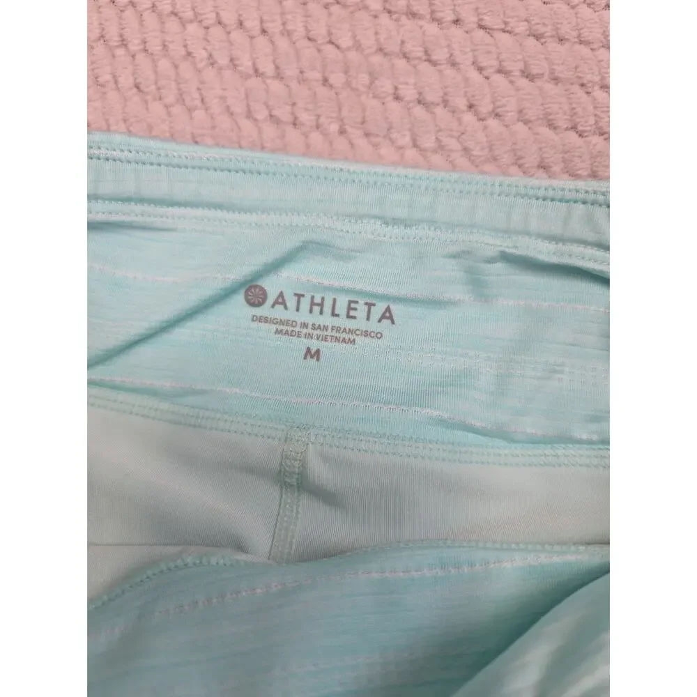 Athleta Skirt Womens Medium Spacedye Swagger Skort Soft Jade Spring Mint